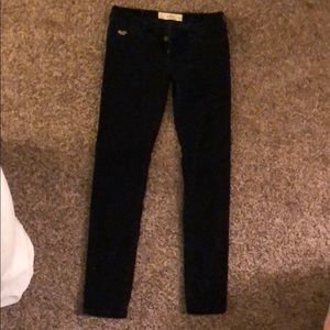 Dark Blue velvet size 0 Hollister skinny jeans